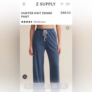 Z SUPPLY Hunter Knit Denim Pant